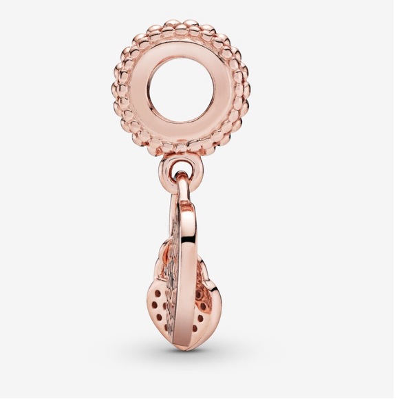 PANDORA ❤️ BNIB Pavé hearts padlock dangle charm - Picture 5 of 9